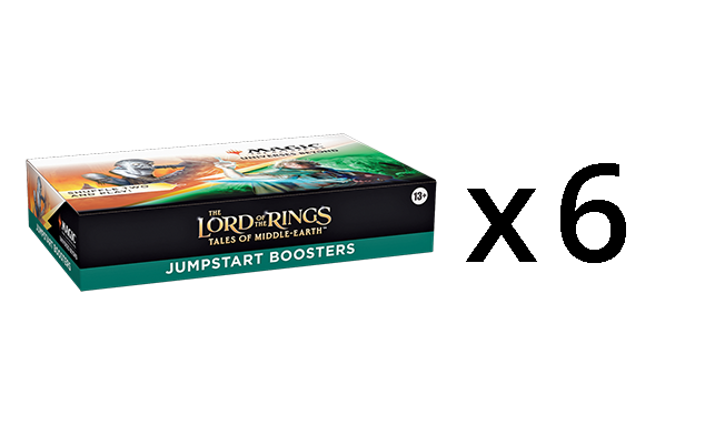 MTG Lord of the Rings: Tales of Middle-earth JUMPSTART Booster CASE (6 JUMPSTART Booster Boxes)